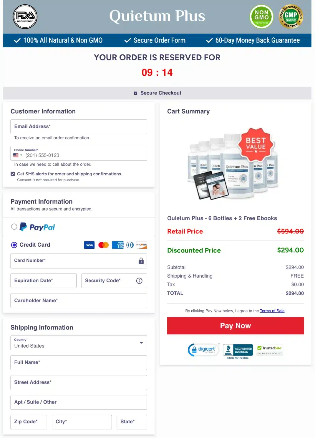 quietum-plus-Secure-Checkout